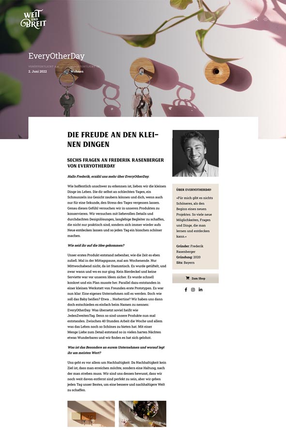 Bild eines Blogartikels