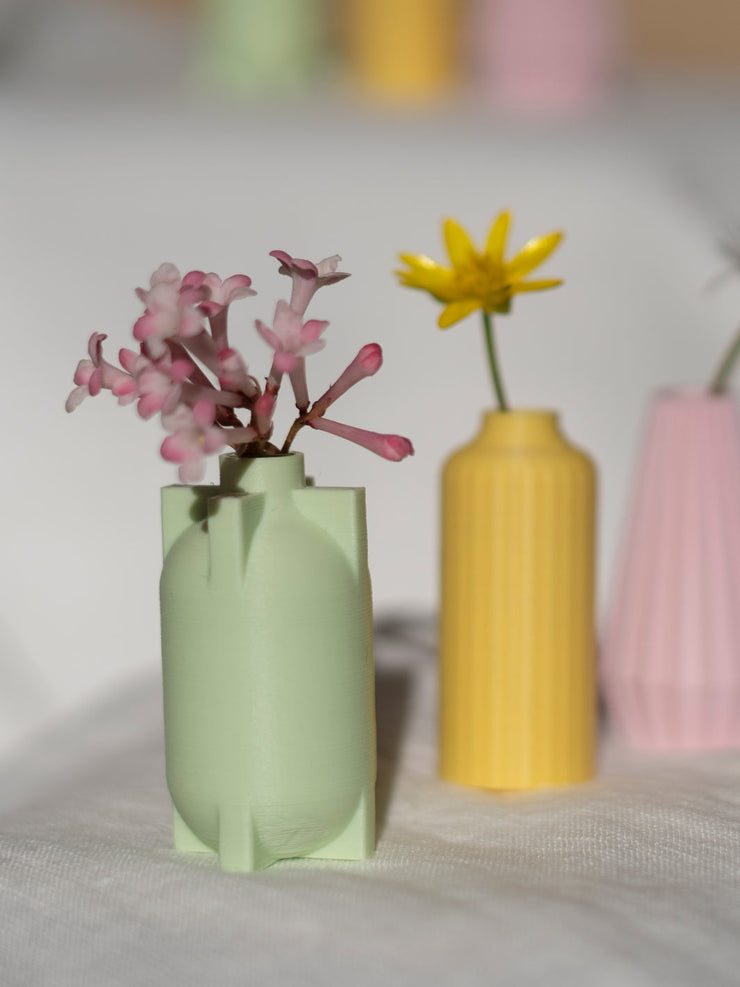 Kleine Grüne Vase aus Bio-Plastik